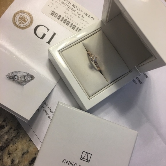 Anna Sheffield Rose Gold Hazeline Ring - Picture 7 of 8